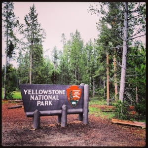 Entering Yellowstone