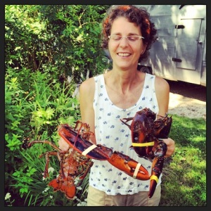 Jane, the brave lobster wrangler.