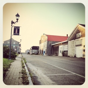 Tiny little main street in Lubec